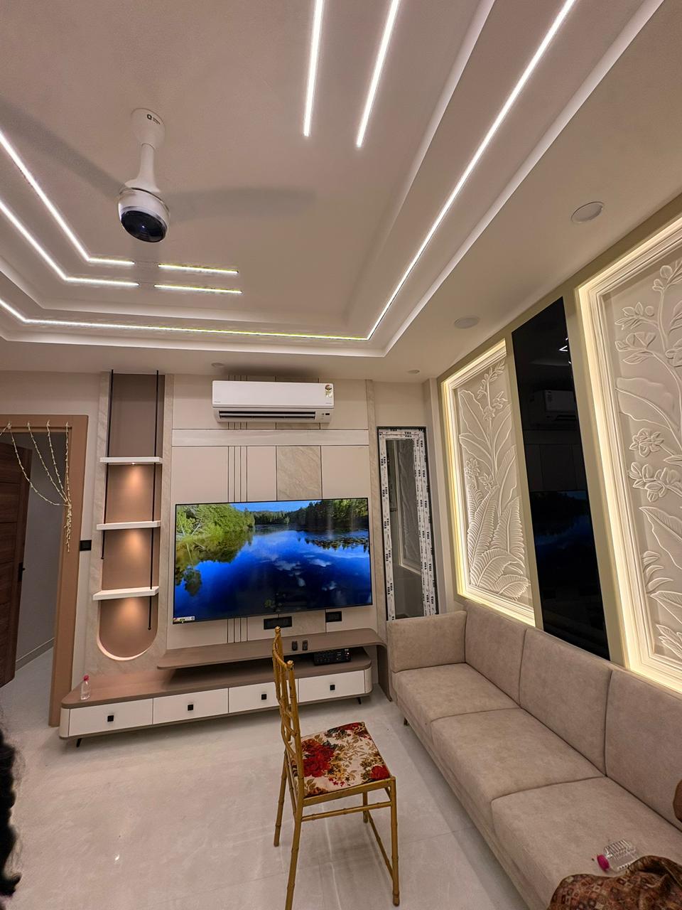 Modern clean interior with unnoticed switches